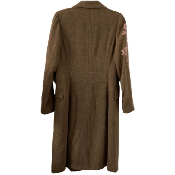 Italian Designer - Compagnia Italiana- Hand Embroidered Dress Coat - Picture 3 of 5